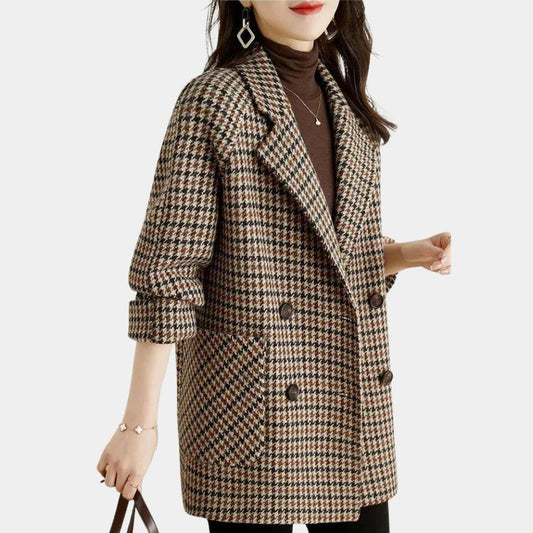 Classic Women's Wool Blend blazer Coat